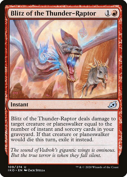 Blitz of the Thunder-Raptor (109) (Foil) - Ikoria: Lair of Behemoths - Game On