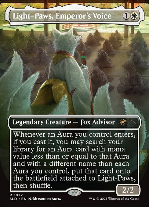 Light-Paws, Emperor's Voice (1877) - BORDERLESS - FULL ART - Secret Lair Drop - Game On
