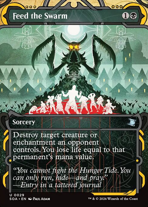 Feed the Swarm (29) - BORDERLESS (Foil) - Secrets of Strixhaven Mystical Archive - Game On