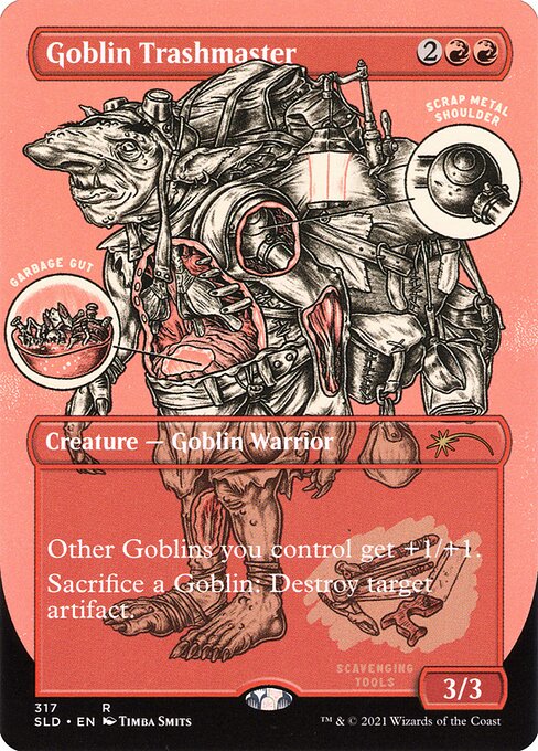 Goblin Trashmaster (317) - BORDERLESS - FULL ART - Secret Lair Drop - Game On