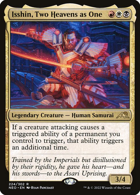 Isshin, Two Heavens as One (224) (Foil) - Kamigawa: Neon Dynasty - Game On