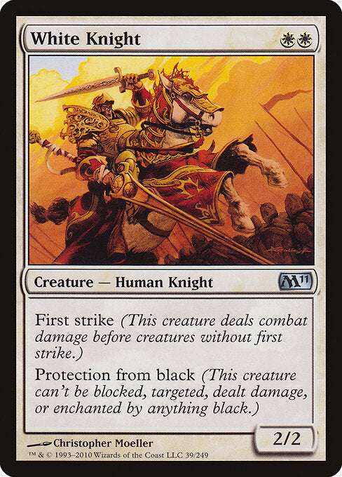 White Knight (39) (Foil) - Magic 2011 - Game On