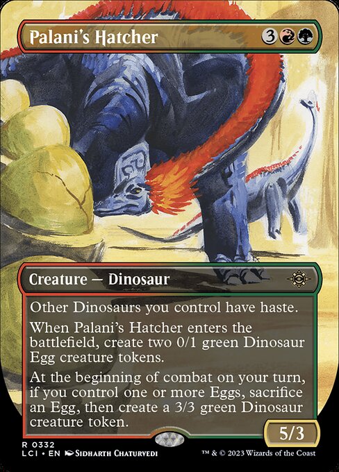 Palani's Hatcher (332) - BORDERLESS (Foil) - The Lost Caverns of Ixalan - Game On