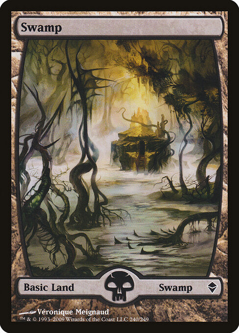 Swamp (240) - FULL ART - Zendikar - Game On