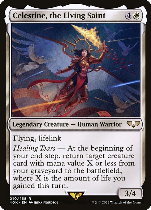 Celestine, the Living Saint (10) - Warhammer 40,000 Commander - Game On