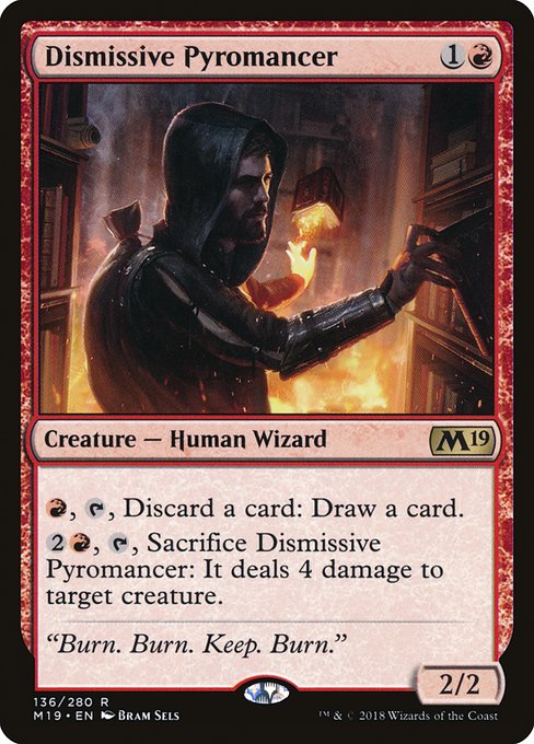 Dismissive Pyromancer (136) (Foil) - Core Set 2019 - Game On
