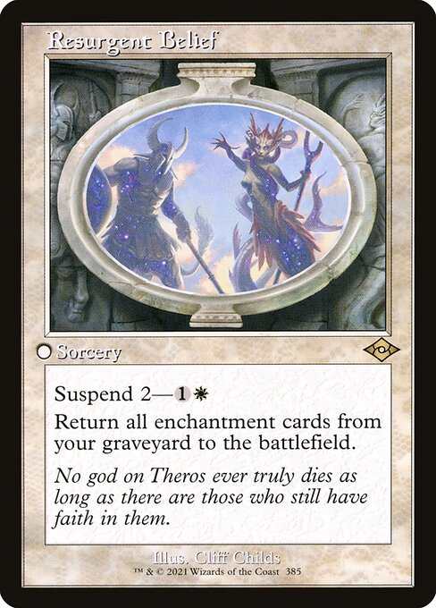 Resurgent Belief (385) (Etched) - Modern Horizons 2 - Game On