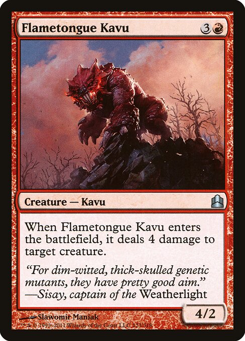 Flametongue Kavu (123) - Commander 2011 - Game On