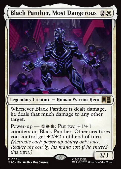 Black Panther, Most Dangerous (584) - Marvel Super Heroes Commander - Game On