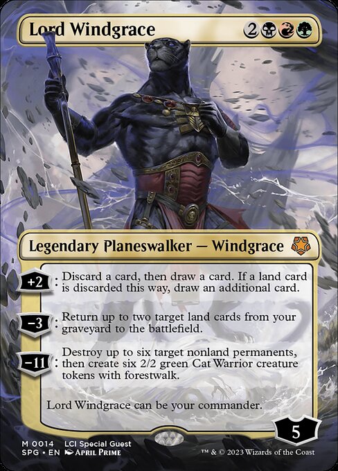 Lord Windgrace (14) - BORDERLESS - FULL ART - Special Guests - Game On