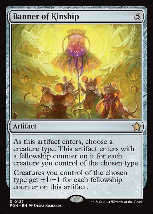Banner of Kinship (127) (Foil) - Foundations - Game On