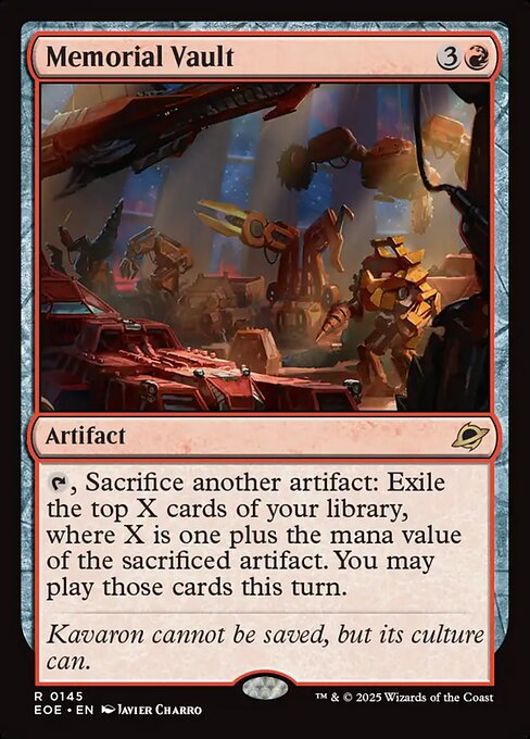 Memorial Vault (145) (Foil) - Edge of Eternities - Game On