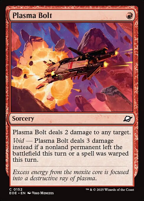 Plasma Bolt (152) (Foil) - Edge of Eternities - Game On