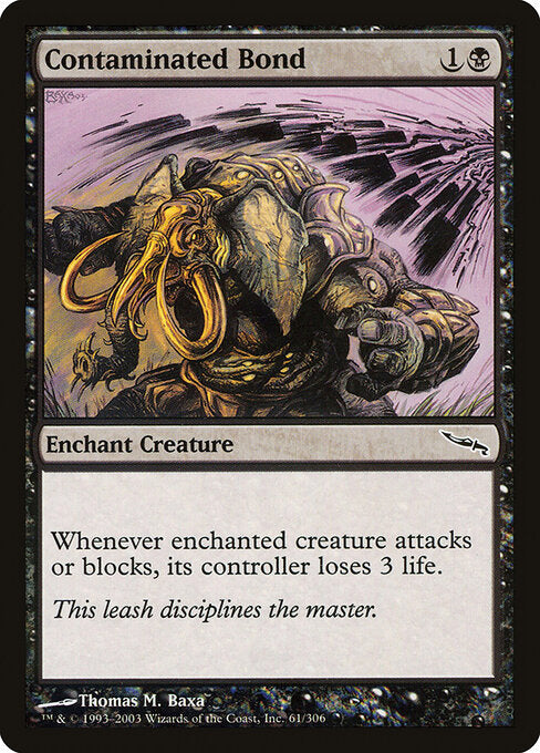 Contaminated Bond (61) (Foil) - Mirrodin - Game On