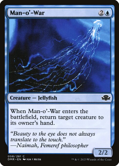 Man-o'-War (58) (Foil) - Dominaria Remastered - Game On