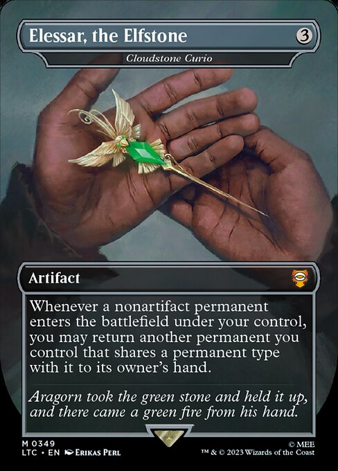 Cloudstone Curio (349) - BORDERLESS - FULL ART (Foil) - Tales of Middle-earth Commander - Game On