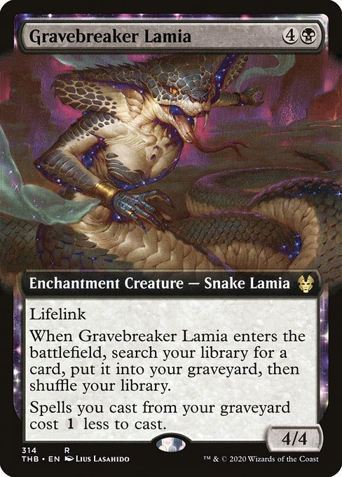 Gravebreaker Lamia (314) - EXTENDED ART (Foil) - Theros Beyond Death - Game On