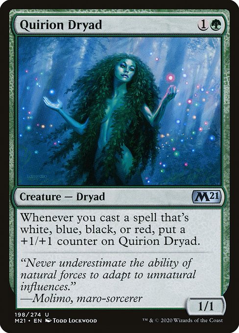 Quirion Dryad (198) (Foil) - Core Set 2021 - Game On