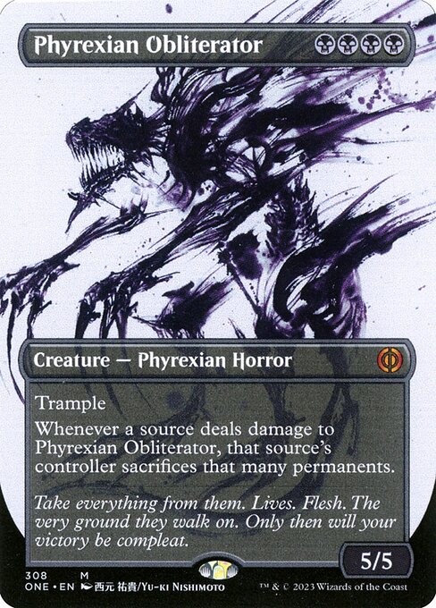 Phyrexian Obliterator (308) - BORDERLESS - Phyrexia: All Will Be One - Game On