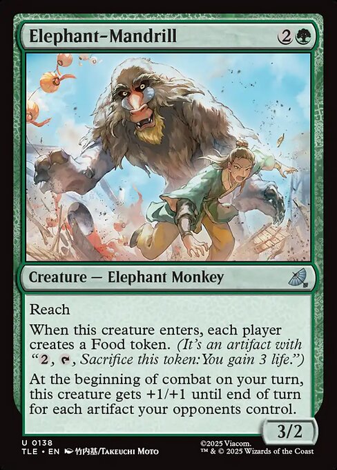 Elephant-Mandrill (138) (Foil) - Avatar: The Last Airbender Eternal - Game On