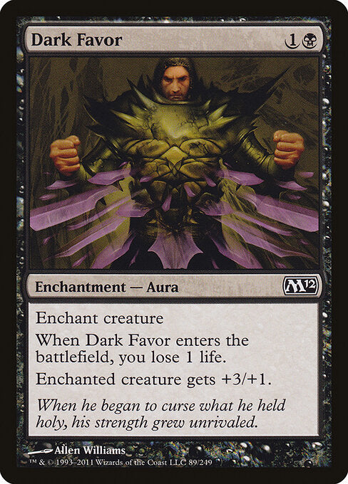 Dark Favor (89) (Foil) - Magic 2012 - Game On
