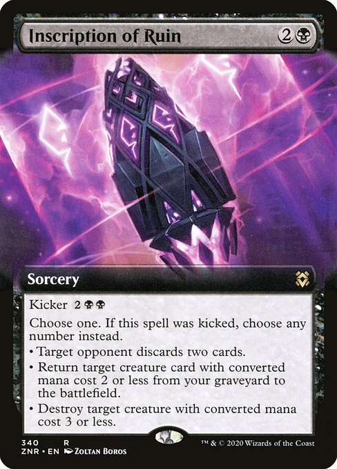 Inscription of Ruin (340) - EXTENDED ART (Foil) - Zendikar Rising - Game On