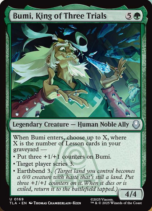 Bumi, King of Three Trials (169) (Foil) - Avatar: The Last Airbender - Game On