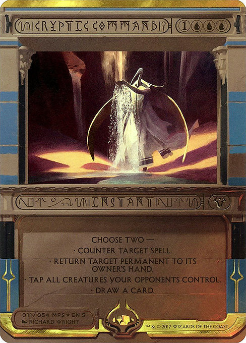 Cryptic Command (11) - BORDERLESS (Foil) - Amonkhet Invocations - Game On