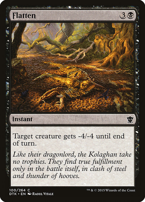 Flatten (100) (Foil) - Dragons of Tarkir - Game On