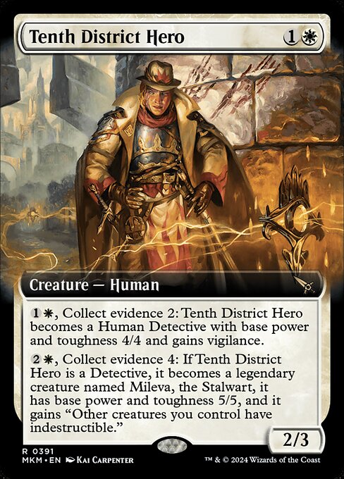 Tenth District Hero (391) - EXTENDED ART (Foil) - Murders at Karlov Manor - Game On