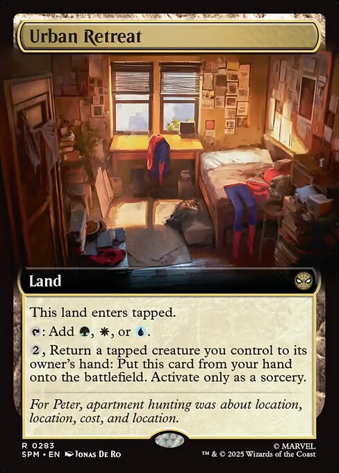 Urban Retreat (283) - EXTENDED ART (Foil) - Marvel's Spider-Man - Game On