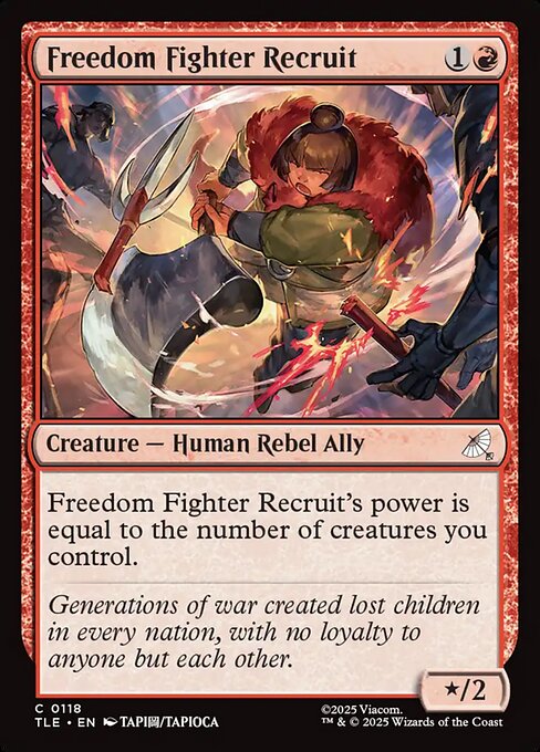 Freedom Fighter Recruit (118) (Foil) - Avatar: The Last Airbender Eternal - Game On