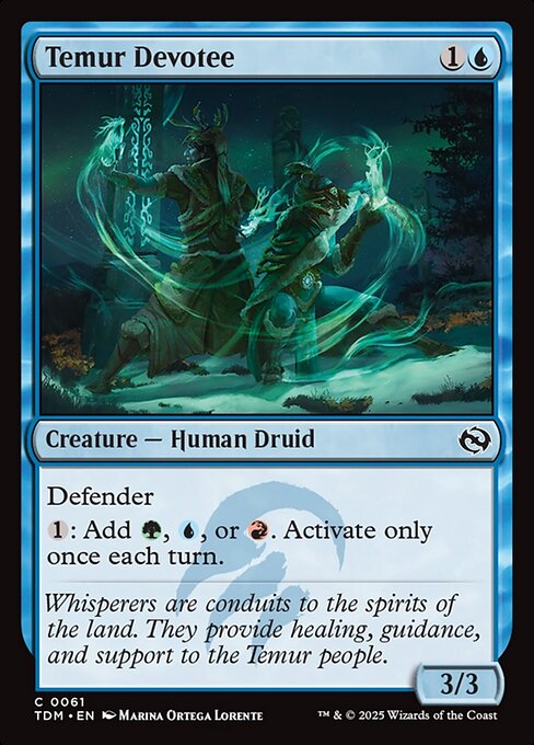 Temur Devotee (61) (Foil) - Tarkir: Dragonstorm - Game On