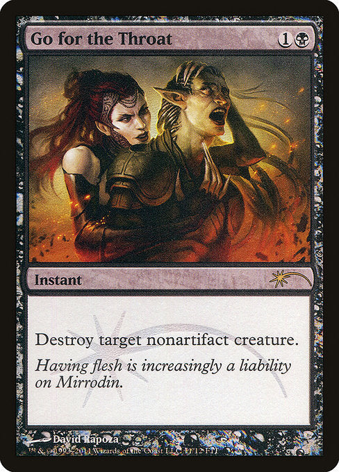 Go for the Throat (11) (Foil) - Friday Night Magic 2011 - Game On
