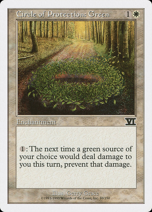Circle of Protection: Green (10) - Classic Sixth Edition - Game On