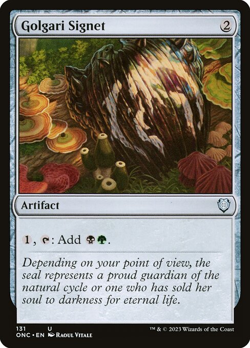 Golgari Signet (131) - Phyrexia: All Will Be One Commander - Game On