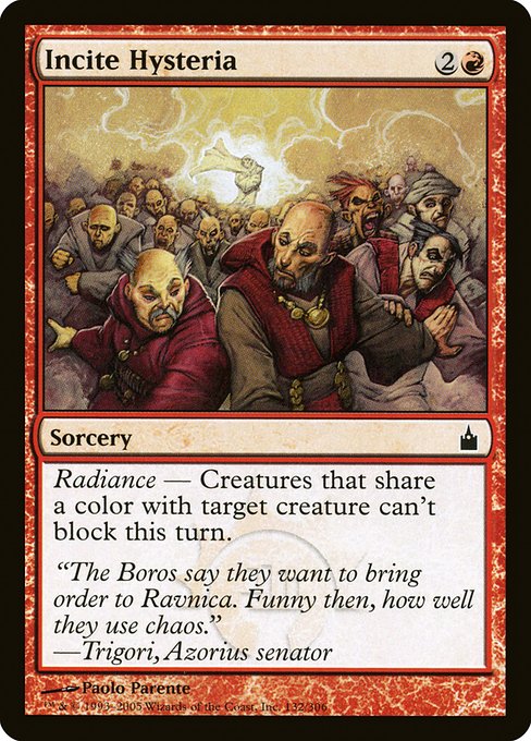 Incite Hysteria (132) (Foil) - Ravnica: City of Guilds - Game On