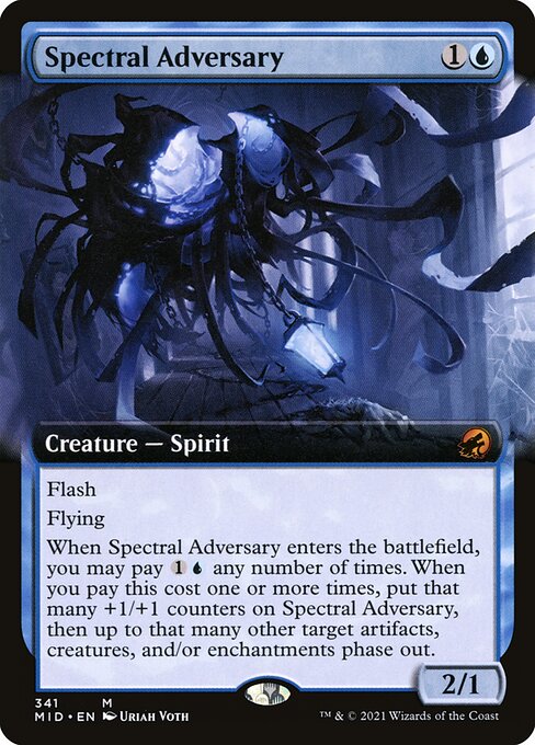 Spectral Adversary (341) - EXTENDED ART (Foil) - Innistrad: Midnight Hunt - Game On