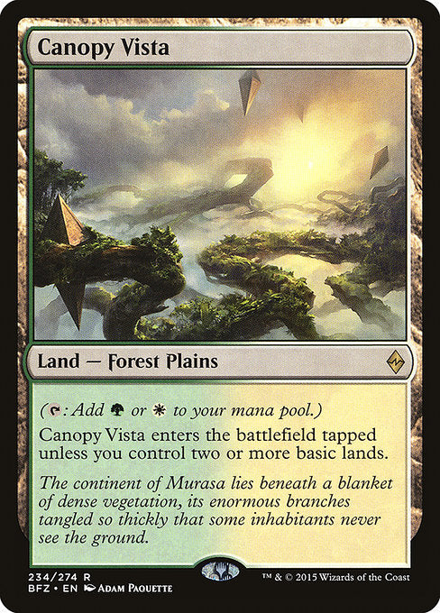 Canopy Vista (234) - Battle for Zendikar - Game On