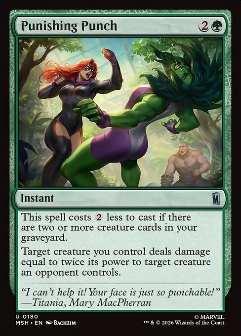 Punishing Punch (180) (Foil) - Marvel Super Heroes - Game On