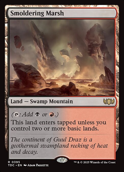 Smoldering Marsh (395) - Tarkir: Dragonstorm Commander - Game On
