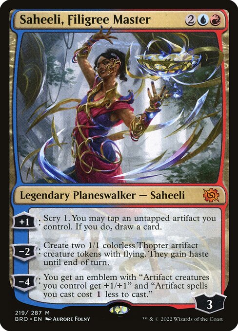 Saheeli, Filigree Master (219) - The Brothers' War - Game On