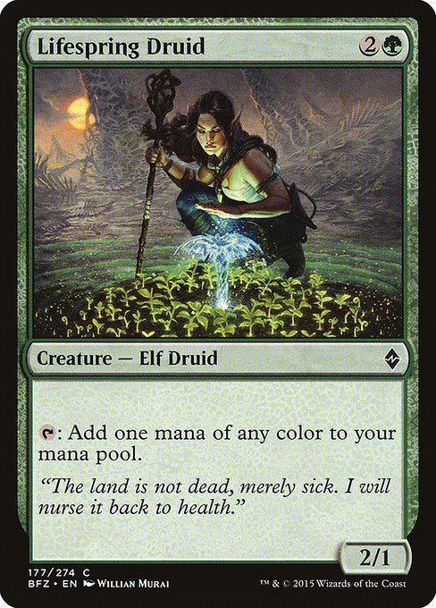 Lifespring Druid (177) (Foil) - Battle for Zendikar - Game On