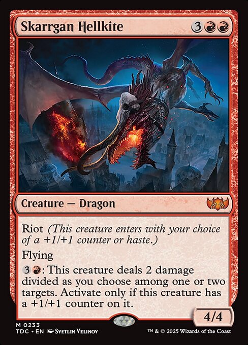 Skarrgan Hellkite (233) - Tarkir: Dragonstorm Commander - Game On