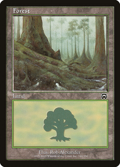 Forest (348) (Foil) - Mercadian Masques - Game On