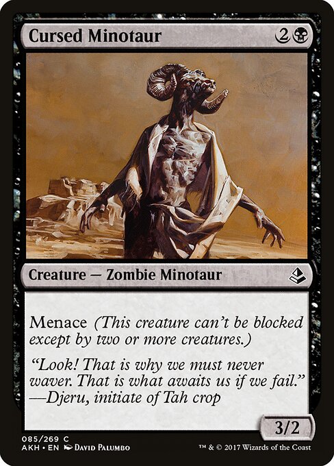 Cursed Minotaur (85) (Foil) - Amonkhet - Game On