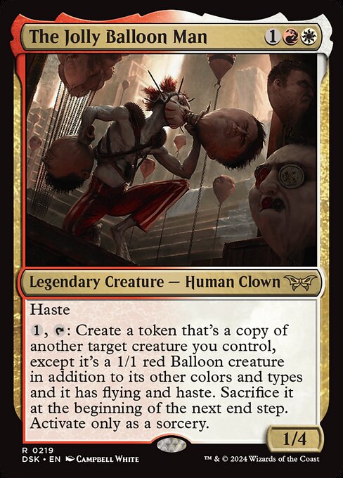 The Jolly Balloon Man (219) (Foil) - Duskmourn: House of Horror - Game On