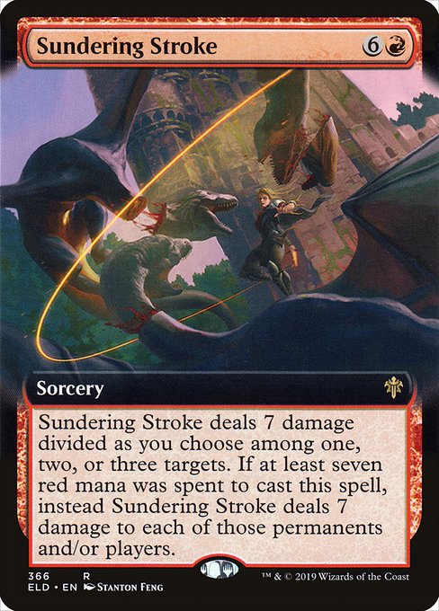 Sundering Stroke (366) - EXTENDED ART - Throne of Eldraine - Game On