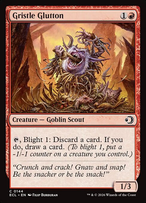 Gristle Glutton (144) (Foil) - Lorwyn Eclipsed - Game On