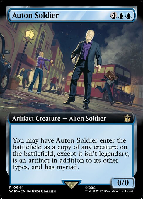 Auton Soldier (944) - EXTENDED ART (Foil) - Doctor Who - Game On